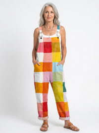 Comfortable Printed Overalls