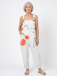 Comfortable Printed Overalls