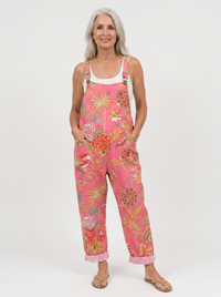Comfortable Printed Overalls