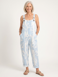 Comfortable Printed Overalls