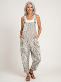 Comfortable Printed Overalls