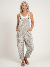 Comfortable Printed Overalls