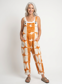 Comfortable Printed Overalls