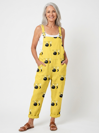 Comfortable Printed Overalls