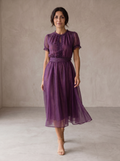 Ottilie - Chiffon Lace Maxi Dress