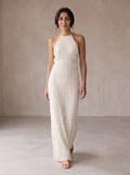 Talitha - Halter Tiered Maxi Dress