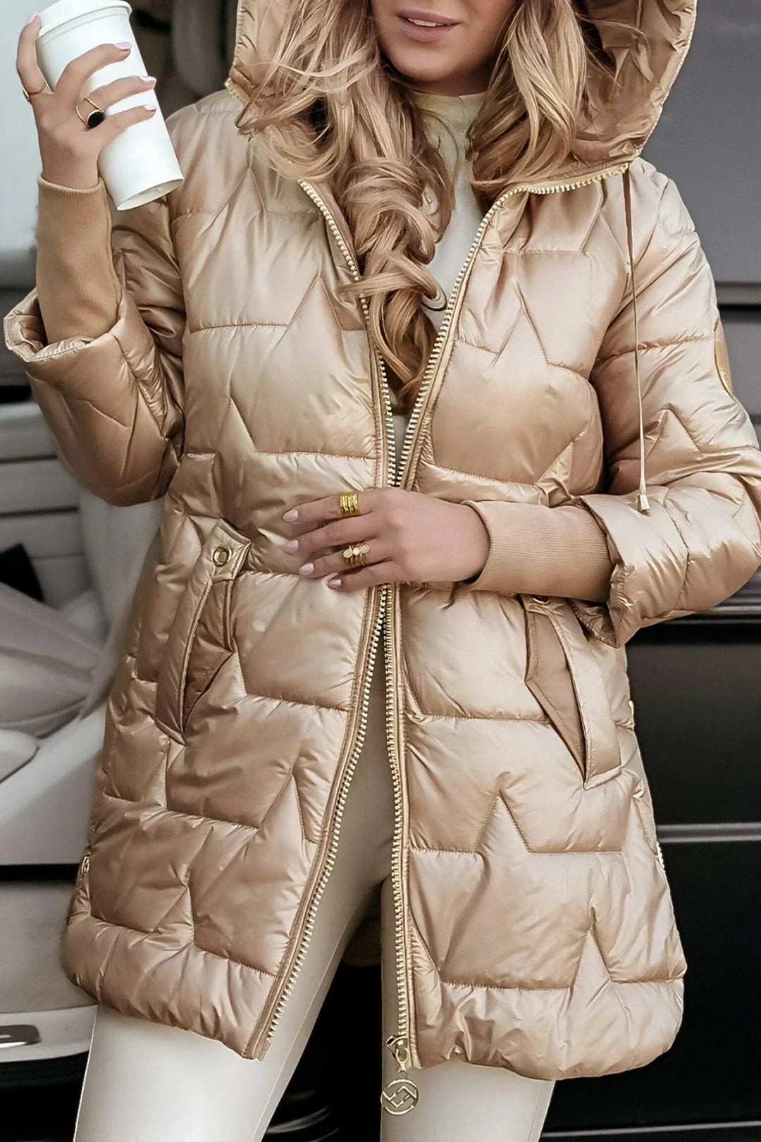 Seliana™ | Long Quilted Jacket