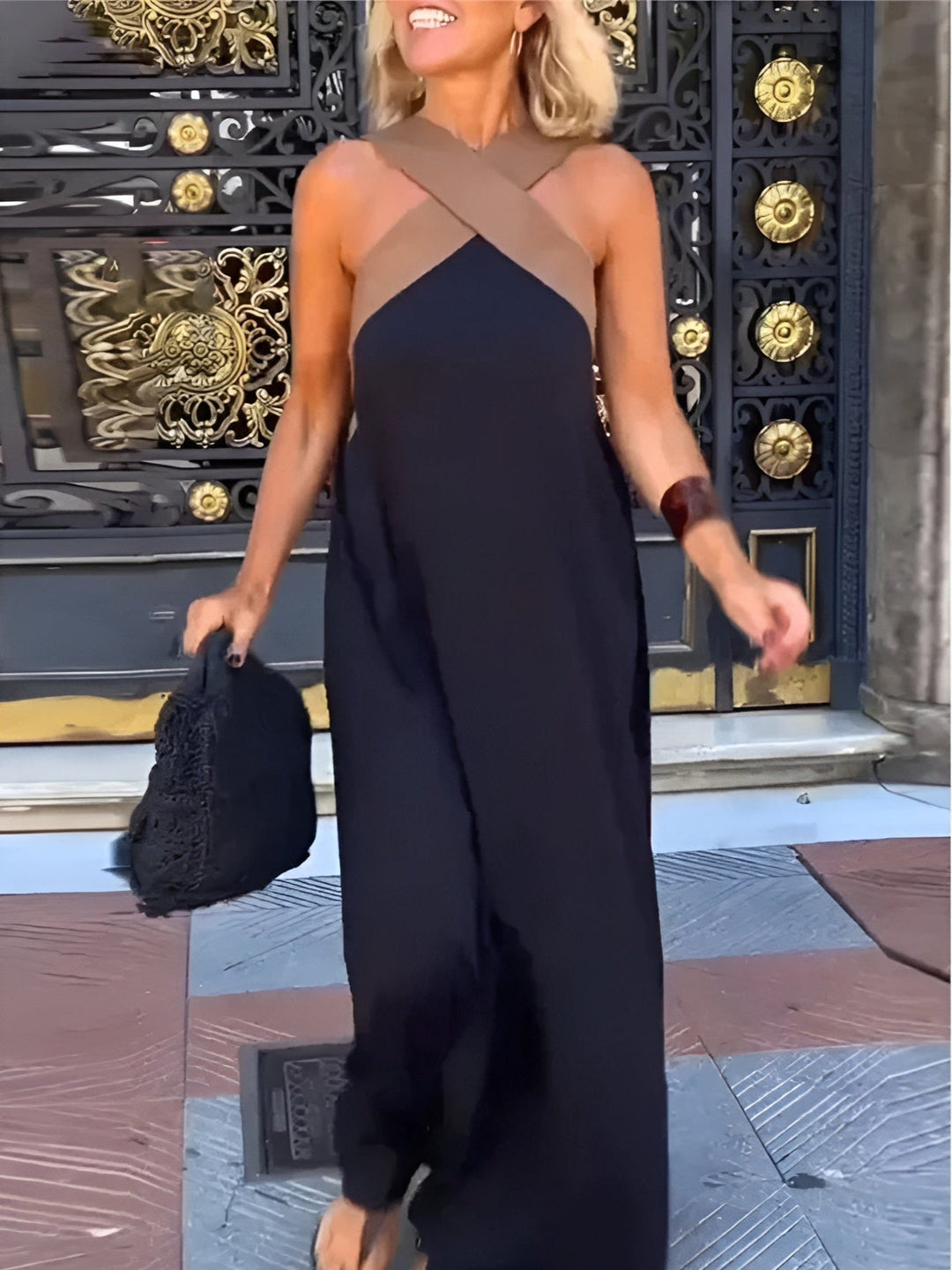 Aimee | Breathable Comfortable Crossed Maxi Dress