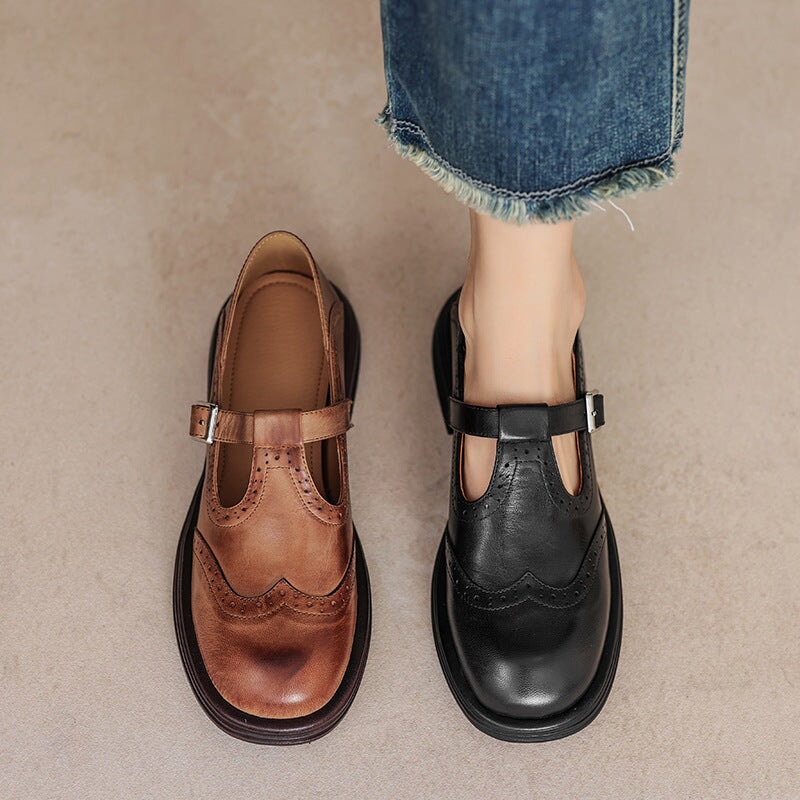 Liola | Elegant Mary Janes Made Of Leather