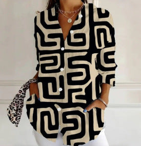 Siena | Graphic Maze Blouse