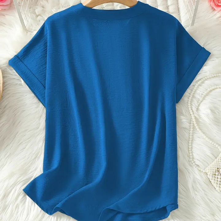 Alena | Lightweight Top with V-Neck