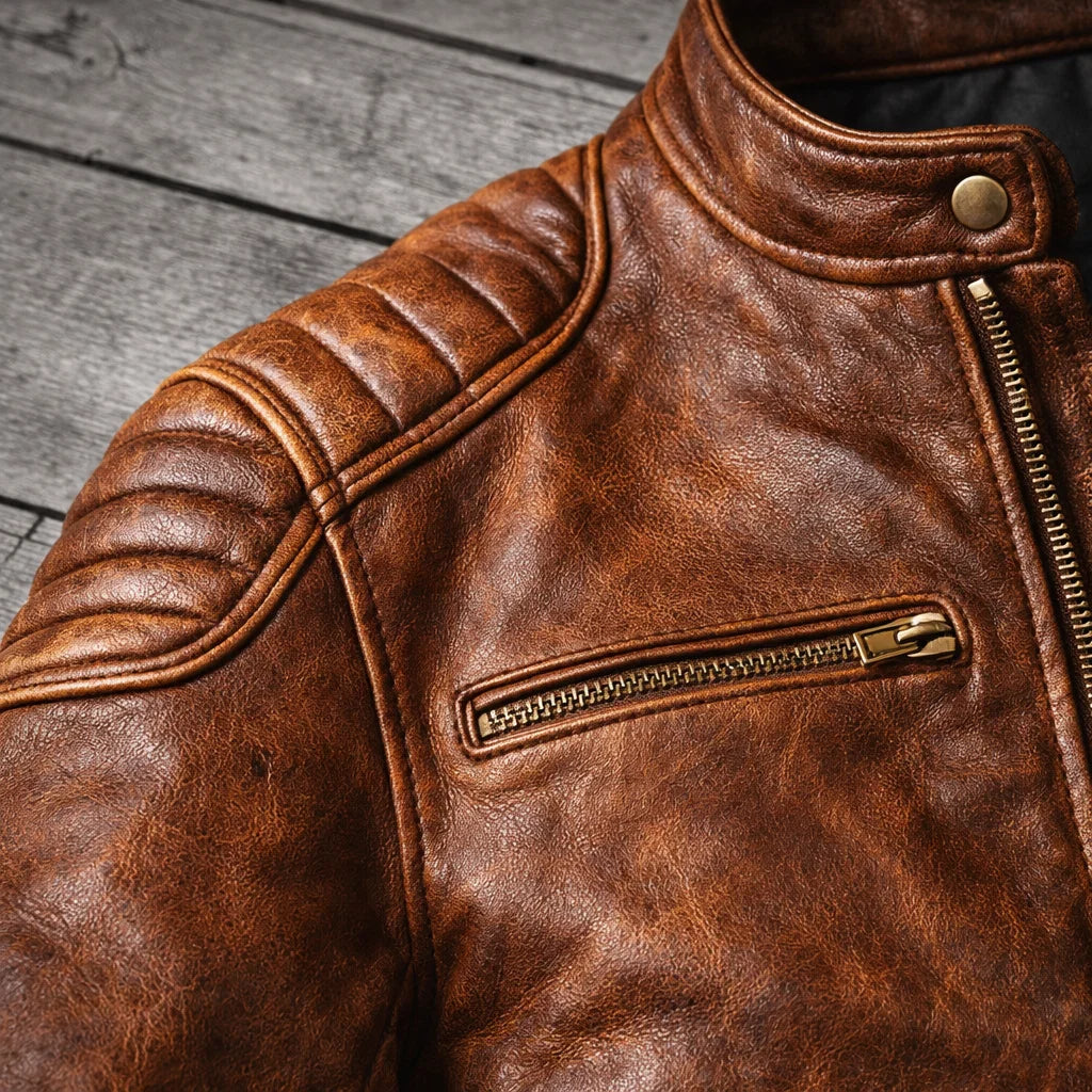 Alper - Premium Leather Moto Jacket