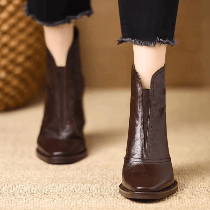Veralie | Luxurious Ankle Boots with Mid-Height