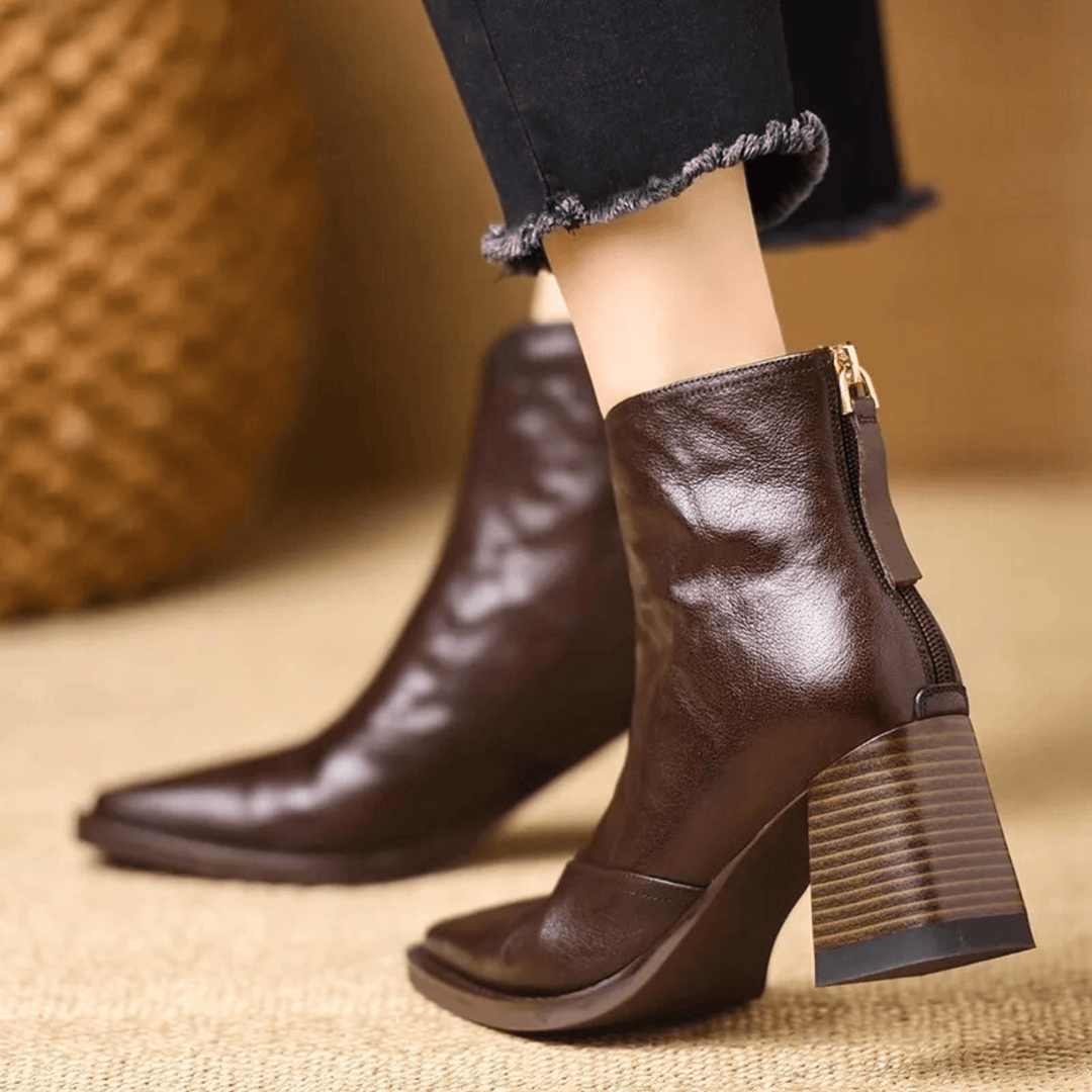 Veralie | Luxurious Ankle Boots with Mid-Height