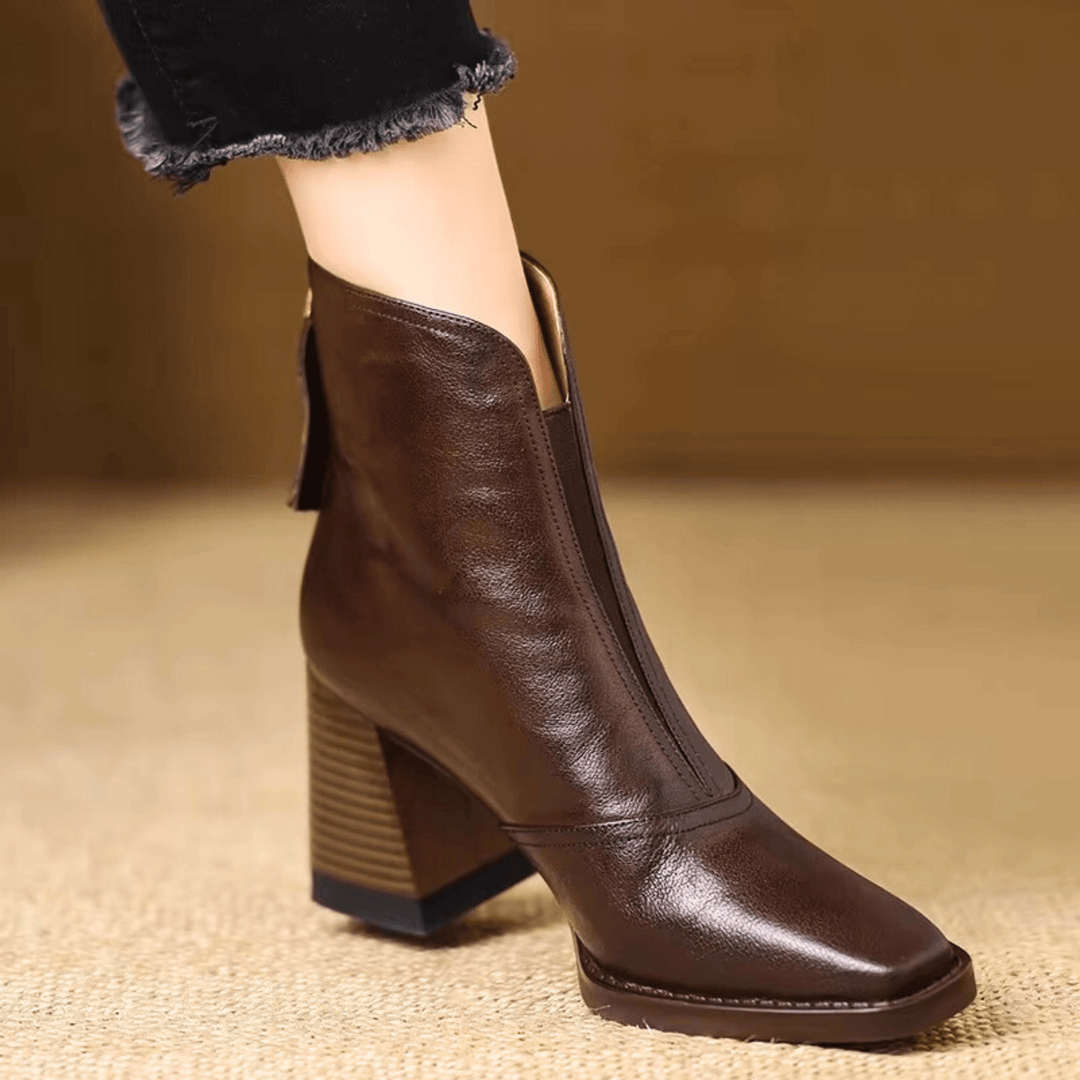Veralie | Luxurious Ankle Boots with Mid-Height