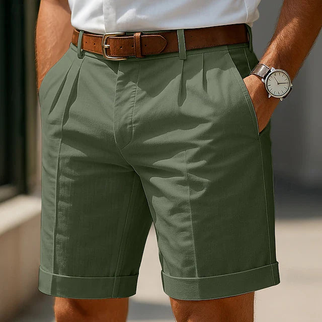Mason - Pleated Chino Shorts